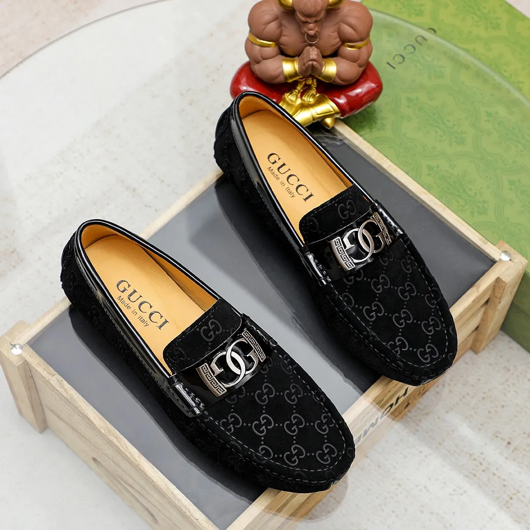 Men's shoes💰360💰🕷🕷️【 GUCCI 】Gucci's best-selling trendy men's casual slip-on shoes 🇨🇳Official website original 1:1 mold 💯Original quality, fine workmanship ☘Fashionable and versatile, perfect shape, comfortable on the feet 🍓Trendy men's recommended model, imported cowhide on the top layer 🎋High-quality pigskin lining, rubber wear-resistant and non-slip outsole, high-end atmosphere, worth owning 🍉Optional 38-44